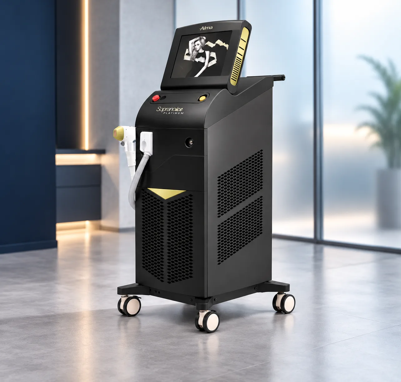Soprano ICE Platinum instalado em sala de clínica